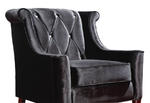 Barrister Chair (Black Velvet & Crystal) - [LC8441BLACK] 2