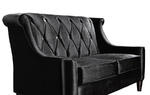 Barrister Loveseat (Black Velvet & Crystal) - [LC8442BLACK] 2