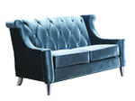 Barrister Loveseat (Blue Velvet & Crystal)