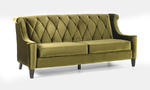 Barrister Retro Sofa in Mid-Century Modern Green Velvet