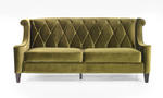 Barrister Retro Sofa in Mid-Century Modern Green Velvet - [LC8443GREEN] 1