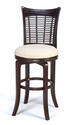 Bayberry Wicker Swivel Counter Stool (Dark Cherry Finish)