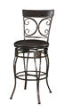 Big & Tall Back to Back Scroll Barstool (Black)