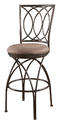 Big & Tall Metal Crossed Legs Bar Stool (Bronze)