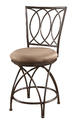 Big & Tall Metal Crossed Legs Counter Stool (Bronze)