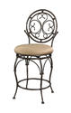 Big & Tall Scroll Circle Back Counter Stool (Bronze)