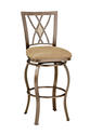 Brookside Diamond Fossil Back Swivel Bar Stool (Brown Powder Finish)