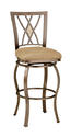 Brookside Diamond Fossil Back Swivel Counter Stool (Brown Powder Finish)