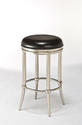 Cadman Backless Bar Stool (Dull Nickel Finish)