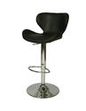 Cagliari Hydraulic Bar Stool (Chrome & Black Finish)