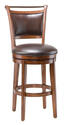 Calais Swivel Counter Stool (Distressed Medium Brown Cherry Finish)