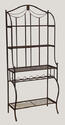 Camelot Baker's Rack (Black Gold Finish)