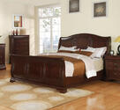 Cameron Sleigh Bedroom Set (Dark Cherry Finish) - [CM750QSB]