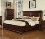 Canton Storage Bed (Cherry Finish)