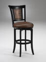 Cecily Swivel Counter Stool (Black Finish)