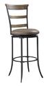 Charleston Swivel Counter Stool with Ladder Back (Desert Tan Finish)