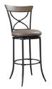 Charleston Swivel Counter Stool with X-Back (Desert Tan Finish)