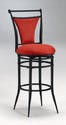 Cierra Swivel Bar Stool (Flame & Black Finish)