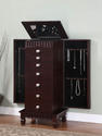 Contemporary Jewelry Armoire (Merlot) - [383-316] 1