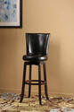 Copenhagen Swivel Counter Stool (Expresso & Black Finish)
