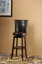 Copenhagen Swivel Counter Stool (Expresso & Brown Finish)