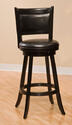 Dennery Swivel Counter Stool (Black Finish)