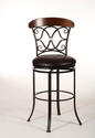 Dundee Swivel Counter Stool (Dark Coffee Finish)