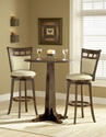 Dynamic Designs Pub Table Set (Beige & Brown Cherry Finish)