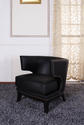 Eclipse Club Chair (Black & Espresso)