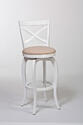 Ellendale Swivel Counter Stool (White & Beige Finish)