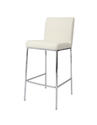 Emilia Counter Stool (Chrome & Ivory Finish)