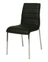 Fort James Side Chair (Chrome & Black Finish)