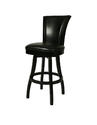 Glenwood Swivel Counter Stool (Feher Black & Black Finish)
