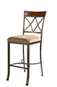 Hamilton Bar Stool (Matte Pewter & Bronze)