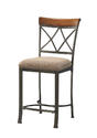 Hamilton Counter Stool (Matte Pewter & Bronze)