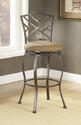 Hanover Lattice Swivel Bar Stool in a Brown Powder Coat