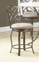 Hanover Swivel Counter Stool (Brown Powder Finish)