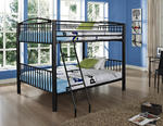 Heavy Metal Full Over Full Bunk Bed (Black)