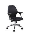 Ibanez Office Chair (Chrome, Aluminum & Black Finish)