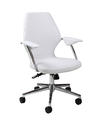 Ibanez Office Chair (Chrome, Aluminum & Ivory Finish)