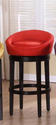Igloo Swivel Barstool (Red Microfiber)