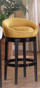 Igloo Swivel Barstool (Yellow Microfiber)