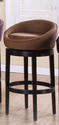 Igloo Swivel Counter Stool (Brown Microfiber)