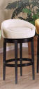Igloo Swivel Counter Stool (Cream Microfiber)