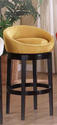 Igloo Swivel Counter Stool (Yellow Microfiber)