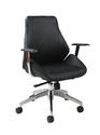 Isobella Office Chair (Chrome, Aluminum & Black Finish)