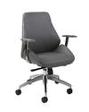 Isobella Office Chair (Chrome, Aluminum & Grey Finish)