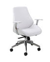 Isobella Office Chair (Chrome, Aluminum & Ivory Finish)