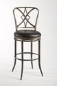 Jacqueline Swivel Bar Stool (Pewter Rub & Black Finish)