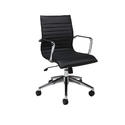 Janette Office Chair (Chrome, Aluminum & Black Finish)